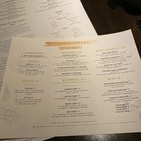 Vegan menu  at Aria Hotel - Lemongrass in Las Vegas