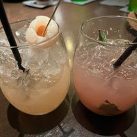 Lychee lemonade and Guava spritz at Aria Hotel - Lemongrass in Las Vegas