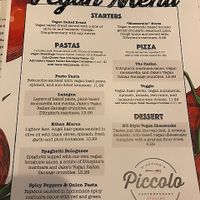 menu at Piccolo in Nixa