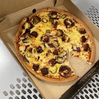 Burger vegetarian pizzaa  at Hell Pizza in Papamoa