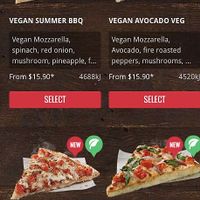Vegan Menu at Domino's Pizza in Berwick