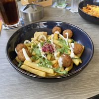 Hummus Falafel Fries  at Cafe Del Sol in Herne