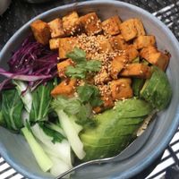 teriyaki tofu at Frank and Co in Cairo