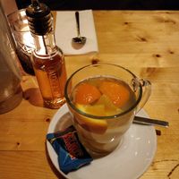 Fresh ginger & orange tea (with agave syrup to add to taste) at Aloha in Leiden