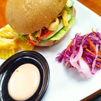 Mushrooms Burger at Secret Garden in Cat Ba