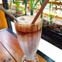 Ice cofe coconut at Secret Garden in Cat Ba