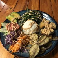 Vegan buddha bowl at Secret Garden in Cat Ba