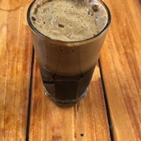 Really good iced black coffee at Secret Garden in Cat Ba
