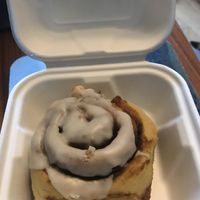 Cinnamon roll was absolutely delicious  at Chapter One Coffee Shop in Edinburgh