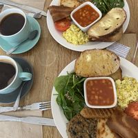 Vegan English Breakfast at Chapter One Coffee Shop in Edinburgh