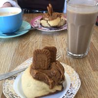 Biscoff swirl at Chapter One Coffee Shop in Edinburgh