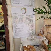 Menu at Chapter One Coffee Shop in Edinburgh