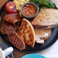 Breakfast fry at Chapter One Coffee Shop in Edinburgh