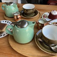 Cakes and teas   at Chapter One Coffee Shop in Edinburgh