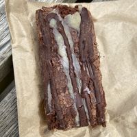 Salted caramel brownie  at Chapter One Coffee Shop in Edinburgh