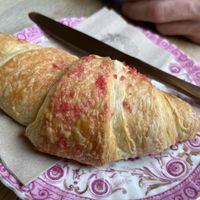 Raspberry Croissant 🥐   at Chapter One Coffee Shop in Edinburgh