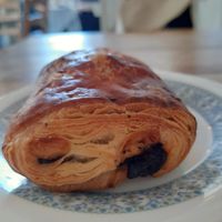 Pain au chocolate #Veganuary at Chapter One Coffee Shop in Edinburgh