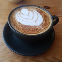 Chai latte at Chapter One Coffee Shop in Edinburgh