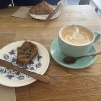 Unbelievable homemade flapjack  at Chapter One Coffee Shop in Edinburgh