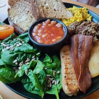 Full vegan breakfast at Chapter One Coffee Shop in Edinburgh