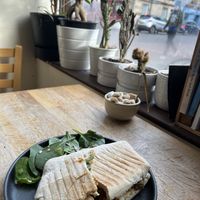 Vegan Haggis Sandwich   at Chapter One Coffee Shop in Edinburgh