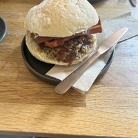 Breakfast roll  at Chapter One Coffee Shop in Edinburgh