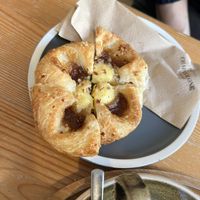 Vanilla and hazelnut pastry   at Chapter One Coffee Shop in Edinburgh