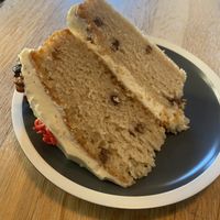 Maple pecan sponge cake  at Chapter One Coffee Shop in Edinburgh