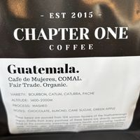 Smooth, great tasting coffee 
(04/05/25) at Chapter One Coffee Shop in Edinburgh