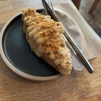 Biscoff croissant   at Chapter One Coffee Shop in Edinburgh