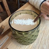 Coffee smoothiee  at Chapter One Coffee Shop in Edinburgh