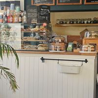 Full of fresh sandwiches, slices and pastries at Chapter One Coffee Shop in Edinburgh