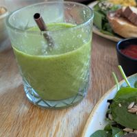 Brokkoli/green Smoothie at Chapter One Coffee Shop in Edinburgh