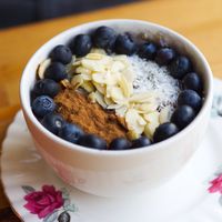 Porridge Bowl at Chapter One Coffee Shop in Edinburgh