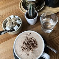 Hot chocolate (Chapter one coffee) at Chapter One Coffee Shop in Edinburgh