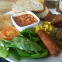 Cooked breakfast  at Chapter One Coffee Shop in Edinburgh