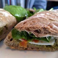 Mozzarella sandwich at Chapter One Coffee Shop in Edinburgh