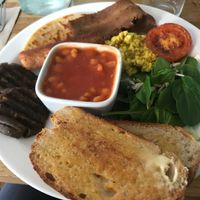 Full English breakfast at Chapter One Coffee Shop in Edinburgh