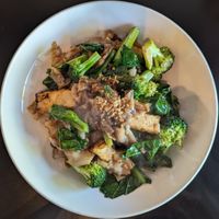 Pad See Ew with no egg or fish sauce at The Noodle Bar in Vancouver