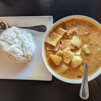 Mussamun Curry with no fish sauce at The Noodle Bar in Vancouver