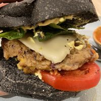 Vegan Green Burger at Odacova in Barcelona