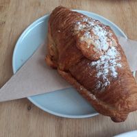 Almond croissant at Plenty in The Hague