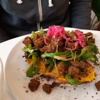 Tempeh sandwich at Plenty in The Hague