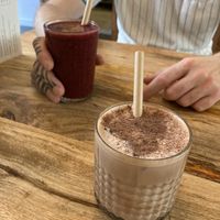 Iced moccha latte, really good  at Plenty in The Hague