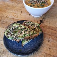 Avocado toast at Plenty in The Hague