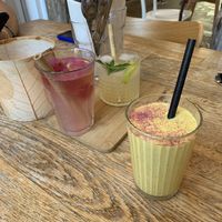 Drinks, smoothie at the front  at Plenty in The Hague
