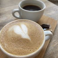 Flat white   at Plenty in The Hague