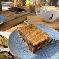 Peanut Chocolate blondie at Plenty in The Hague