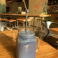 Vegan protein smoothie  at Juice Dudes in Barcelona