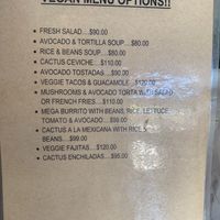 Vegan options at Cafe Ole in Loreto